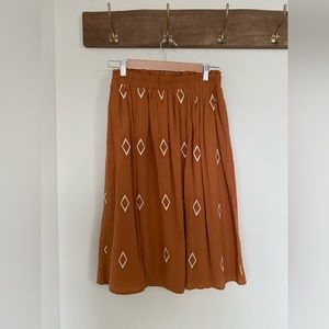 Burnt Orange Skirt